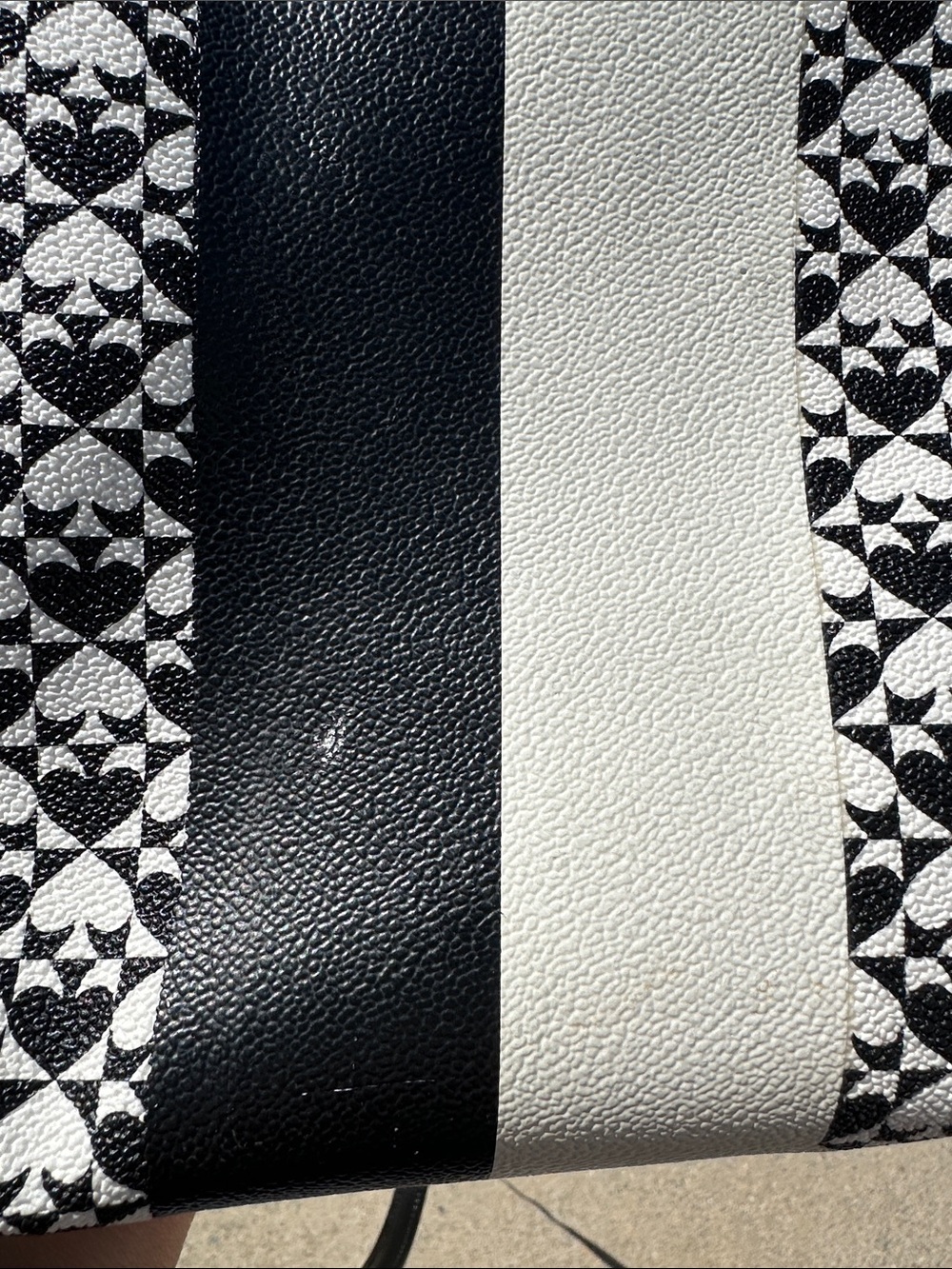 kate spade Black & White Geometric Stripe Crossbody Bag - Picture 5 of 10